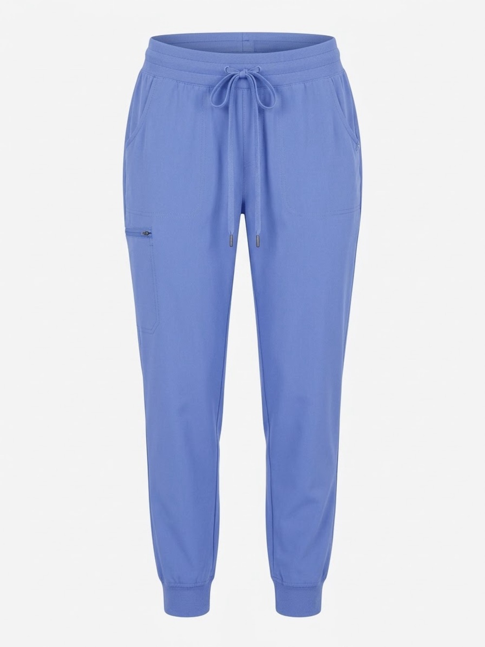 Jaanuu Royal Blue Drawstring Jogger Pants Scrubs Women Large